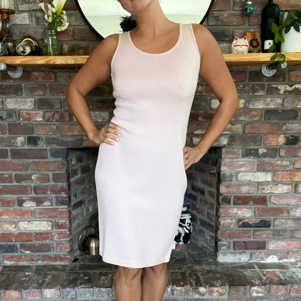 St. John pink midi dress